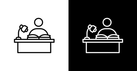 Independent Study  White Icon Set Design