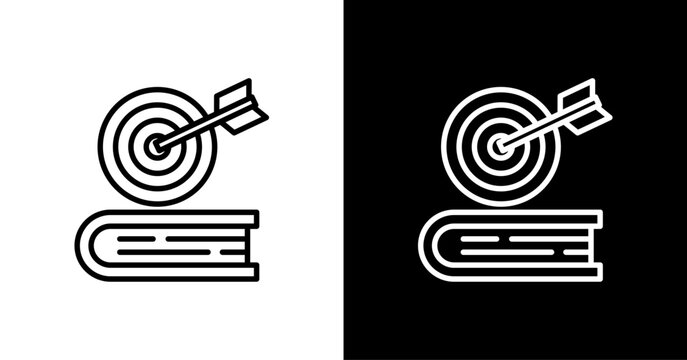 Learning Outcomes  White Icon Set Design