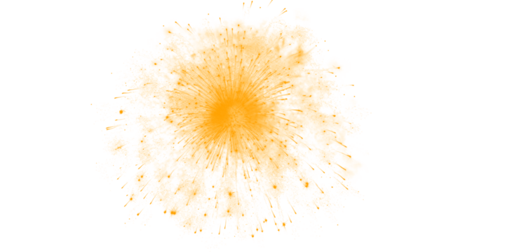 Golden firework texture, thin stroke lines. Isolated png illustration, transparent background. Design for overlay, montage, texture. Happy new year concept.	