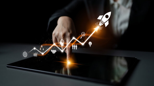 Business growth strategy drives business, growth, and success by following structured roadmap, analysis, and progress toward long-term achievement Latch