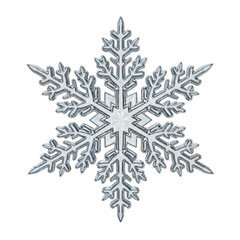 Stunning delicate ice crystal snowflake winter design element