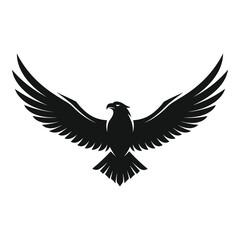 Obraz premium Majestic eagle soaring with outstretched wings, a bold symbol of freedom and power for your brand, ready for design projects or inspiring content