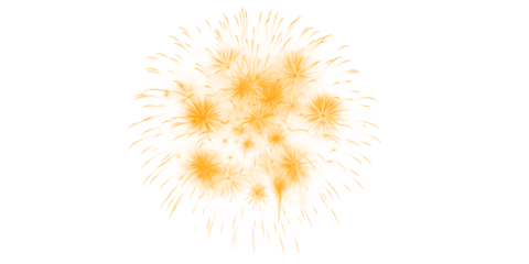 Golden firework texture, thin stroke lines. Isolated png illustration, transparent background. Design for overlay, montage, texture. Happy new year concept.