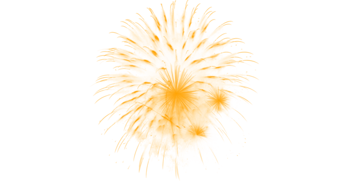 Golden firework texture, thin stroke lines. Isolated png illustration, transparent background. Design for overlay, montage, texture. Happy new year concept.	