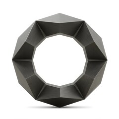 Abstract Geometric Octagonal Ring Object perfect for Website banner, app icon, presentation background, book cover,