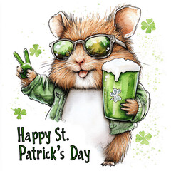 st patrick hamster