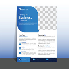 Corporate creative colorful business flyer template design, abstract business flyer, vector template design or business poster template design
