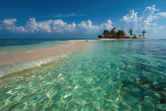 Morrocoy Venezuela. Cayo Sombrero: Tropical Beach Paradise with Crystal-clear Waters