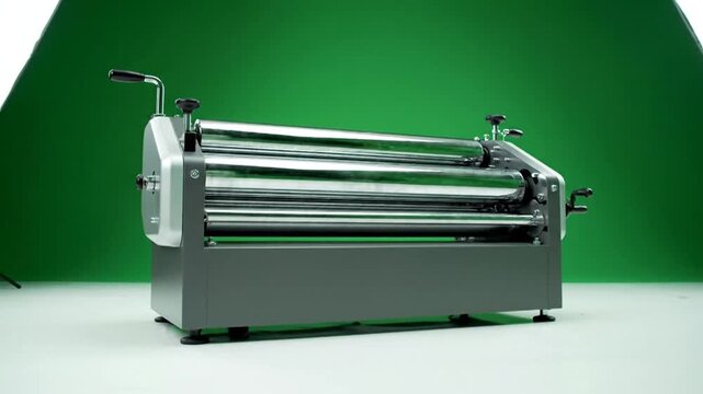 Industrial Rolling Machine Demonstration and Operation in Studio Setting.