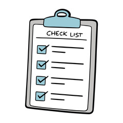 A detailed checklist on a clipboard, featuring neat boxes and organized notes, symbolizing task management, productivity, and goal tracking for work or personal planning.
