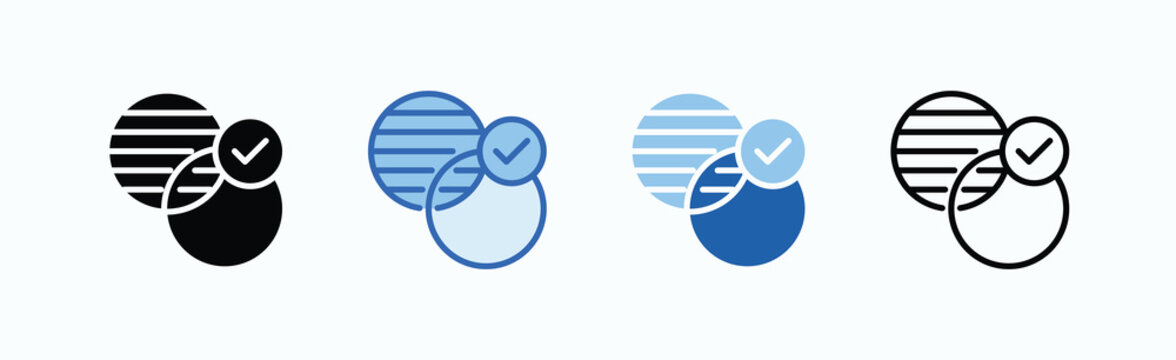 Transparency Icon Sheet Multiple Style Collection Isolated Vector