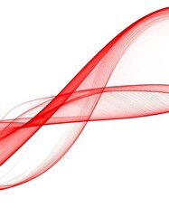 Abstract red flowing lines