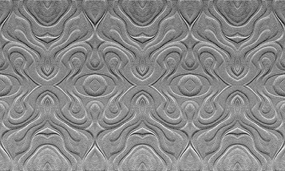 Intricate embossed pattern seamless texture with swirling organic shapes ideal for backgrounds and decorative designs