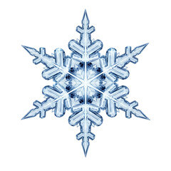 Intricate crystal snowflake design perfect for winter themes and designs