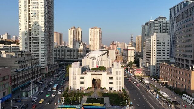 Lanzhou Mosque Aerial View, Gansu Province China