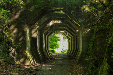 熊延鉄道跡「八角トンネル」
