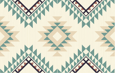 Southwest Native American seamless pattern, boho tribal Aztec Navajo geometric textile design, desert ethnic fabric background.