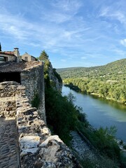Naklejka premium River views in a small village in the south of France