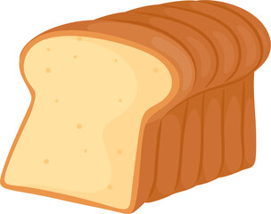 illustration white bread