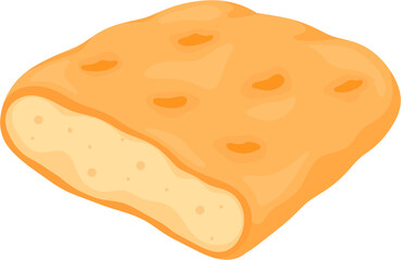 illustration focaccia