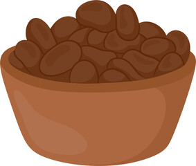 illustration cocoa bean