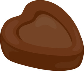 illustration chocolate heart