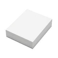 Fototapeta premium Stack of blank white paper sheets with transparent background