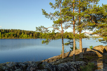 A calm and peaceful landscape in Karelia