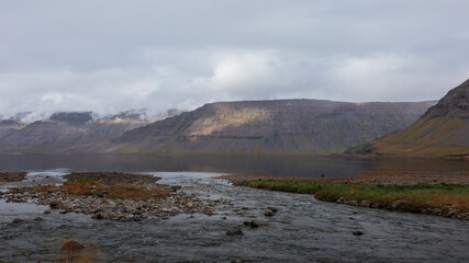Arnarfjörður is a large, spectacular fjord in the remote Westfjords region of Iceland, Sailing the North Coast of Iceland. 