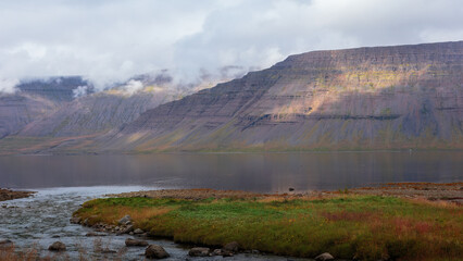 Arnarfjörður is a large, spectacular fjord in the remote Westfjords region of Iceland, Sailing the North Coast of Iceland. 