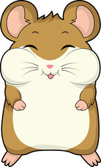 Cute chubby cheeks hamster