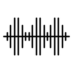 sound wave line icon