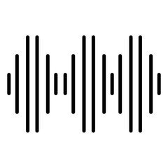 sound wave line icon