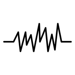 sound wave line icon