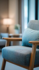 Mental health consultation room showcasing therapy counseling environment with psychological wellness space for therapeutic treatment setting and mental health facility clinical care service concept.