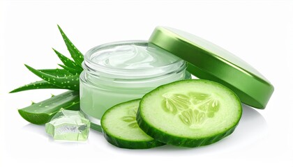 Aloe Vera and Cucumber Cream for Skin Care