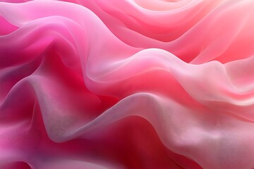 Obraz premium Abstract flowing pink fabric texture background with gradient colors for website and design