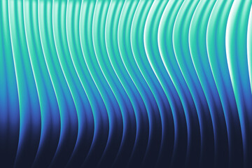 Fluid Blue Green Gradient Waves Abstract Background