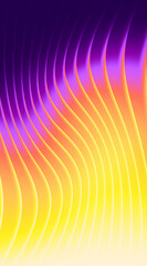 Vibrant Luminous purple, yellow, and orange Gradient Waves. Wavy lines vertical abstract background