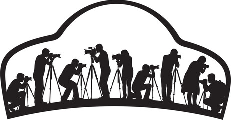 Photographer, silhouette, tripod, camera, shooting, posture, equipment, professional, hobby, black and white, outdoor, composition, focus, creative, visual n,