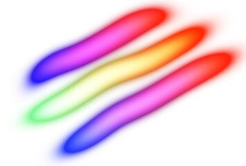 Neon glowing color gradient shape cutout on transparent background, Abstract blurred light leaks film photo overlay effect, glowing light leaks gradient effect 