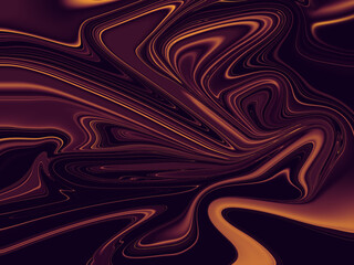Abstract swirling marbled texture with deep purple and orange hues