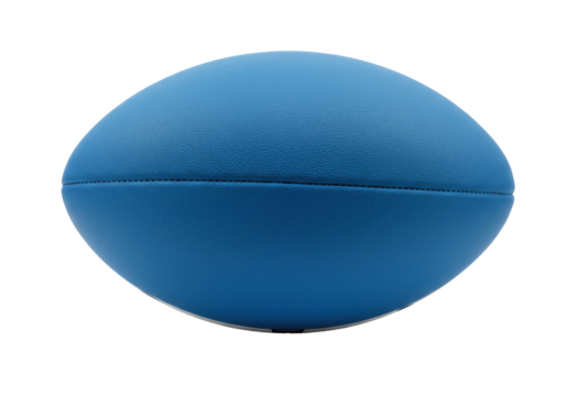 Isolated Blue Rugby Ball, Team Sport Equipment for Sports and Recreation Use, Practice
