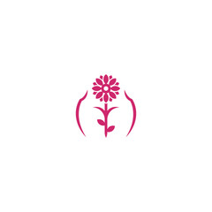Female body flower, logo idea.