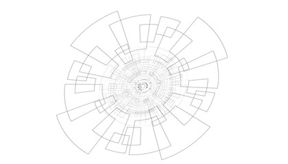 Abstract futuristic digital technology concept, High computer, Vector background