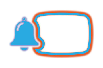 Bell with Speech Bubble Icon for Notification Alert and Reminder UI – PNG