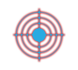 Target Aim Icon for Goal Focus, Shooting Game UI and Objective Marker – PNG