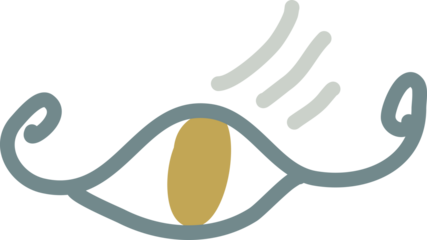 Eye drawing decoration