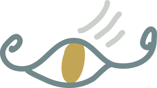 Eye drawing decoration