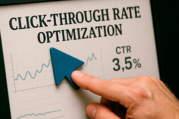 Click-Through Rate (CTR) Optimization concept.